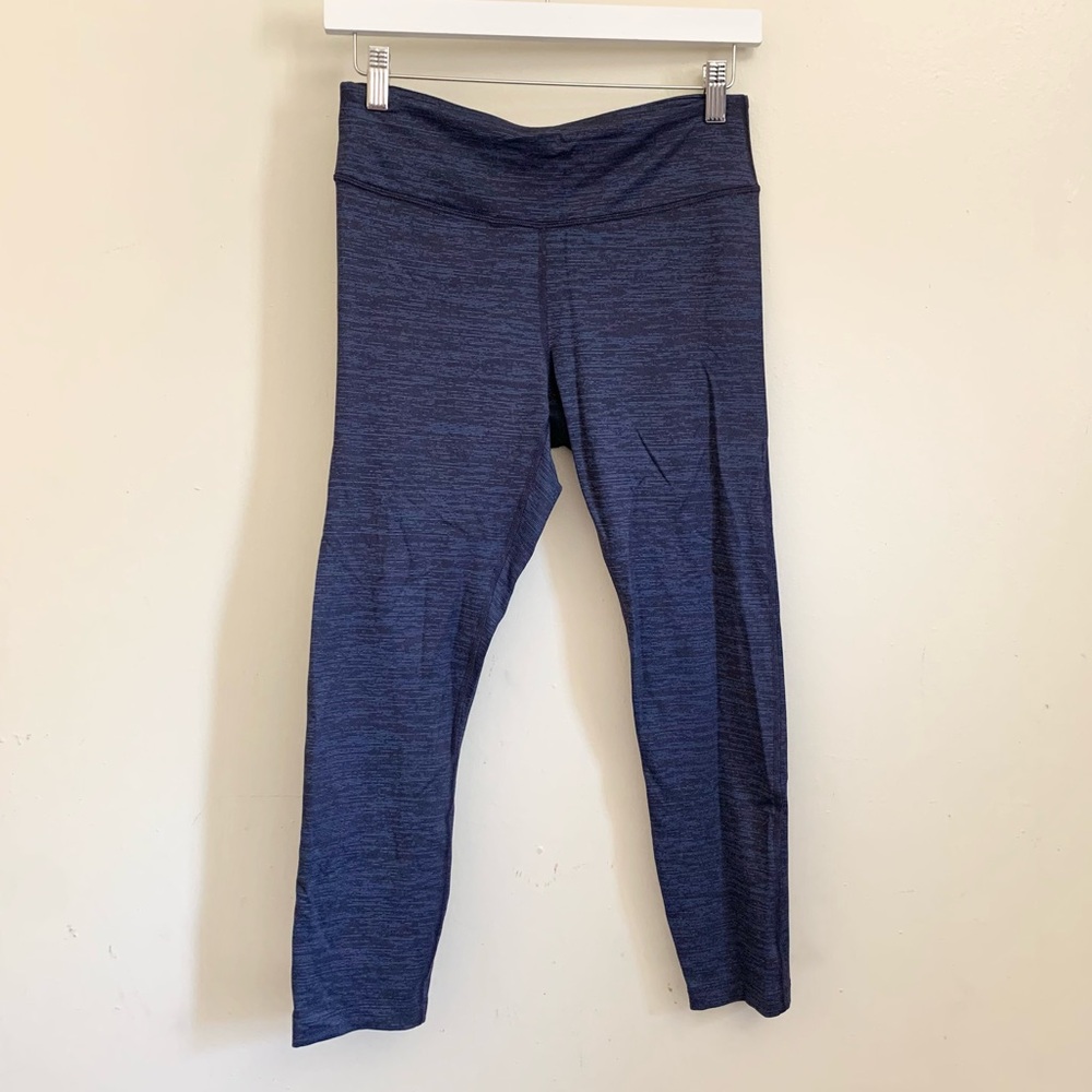 Outdoor Voices Blue Heathered Sports Athletic Workout Leggings Medium